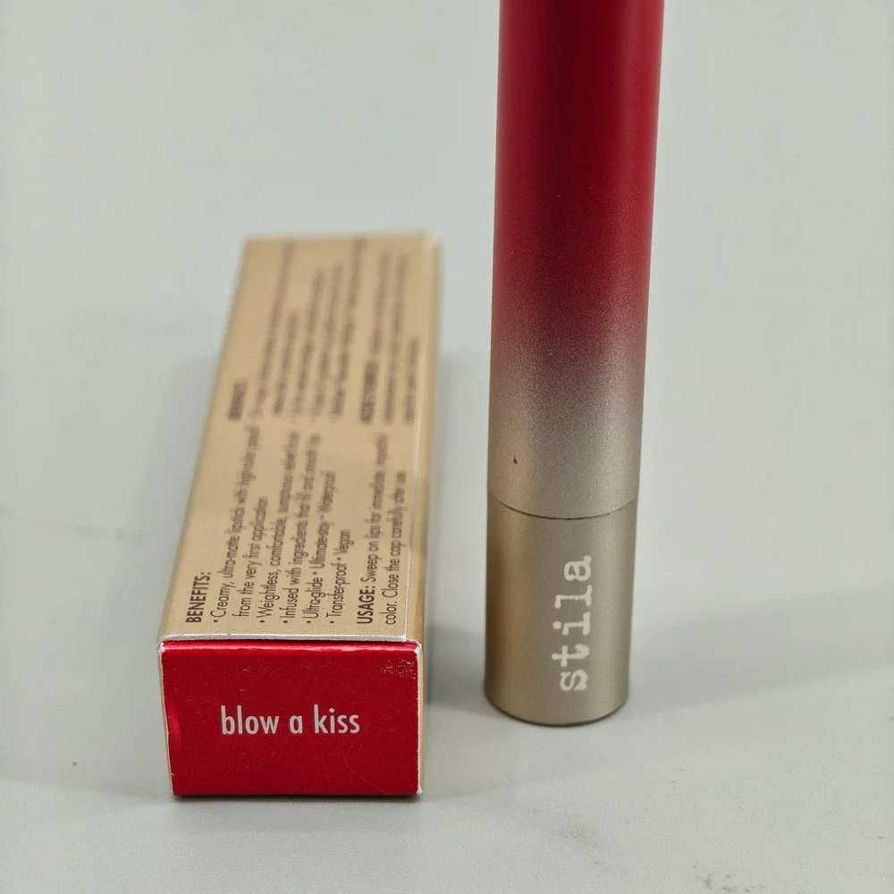 Stila Stay All Day Matte Lip Color Blow A Kiss Red Lipstick 0.07oz New In Box